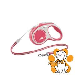Flexi Comfort Cord S 5m, Crveni Povodac Prilagođen Psima Do Maksimum 12kg