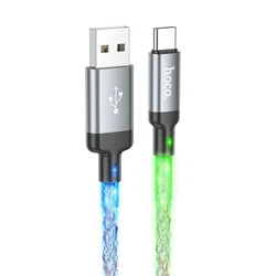 Hoco Kabel USB A na USB C Hoco 3A, 1 m, U112, siv