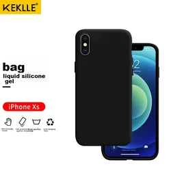 Keklle Maska za mobilni telefon iPhone XS, Crna