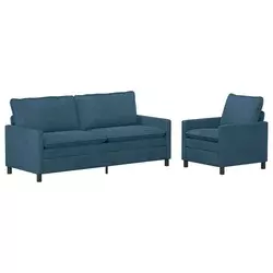 Set sofe 2 pcs Plava Baršun