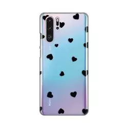 TELEMPIRE Silikonska maska Print Skin za Huawei P30 Pro Hearts providna