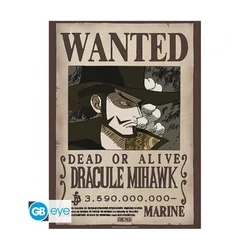 Poster GB eye One Piece - Wanted Mihawk Wano - 52 × 38 cm