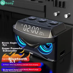 Soaiy Bluetooth zvučnik i budilnik S68, 2000 mAh, Crni