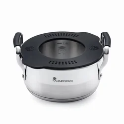 Masterpro Lonec s pokrovom SMART 16 cm iz nerjavečega jekla