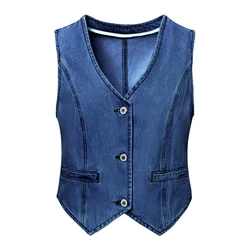 Imily Bela Brezrokavnik moder denim