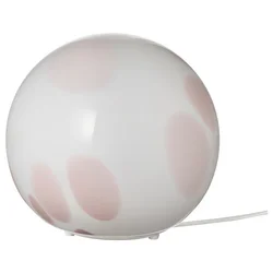 FADO Stona lampa, roze/staklo, 25 cm