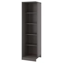 PAX Nadgrad.ugao.jedinica s 4 pol., tamnosiva, 53x58x201 cm