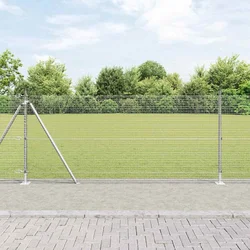 Zavareno žičano ogradno mreža s betonskom podlogom 100 x 0,8 m