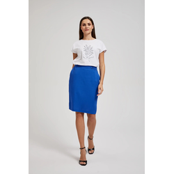 Womens linen skirt MOODO - blue