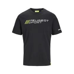 JACK & JONES Majica limeta / črna / bela