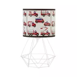Dečija stona lampa KIDS ROOM 1xE27/60W/230V, prečnik 18 cm, vatrogasci