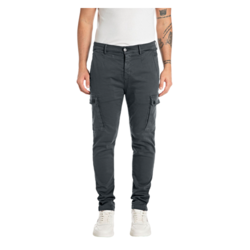 REPLAY Plave Jaan Slim Fit Cargo Jeans M9649E 8366197
