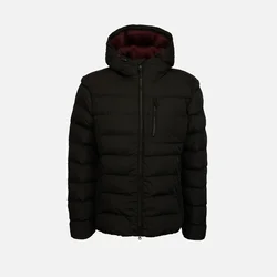 Black Mens Down Jacket Geox Snake - Mens