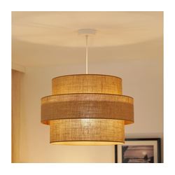 Brilagi - Luster na sajli SPACE YUTE 1xE27/15W/230V prečnik 50 cm bež/bela