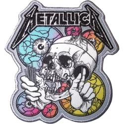Metallica The Shortest Straw Multicolored Eyes Iron-On Patch