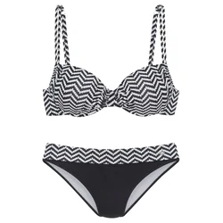 JETTE Bikini  črna / bela