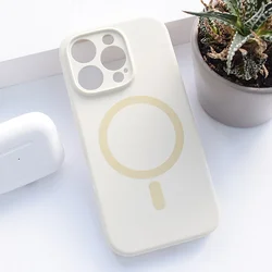 Maska za iPhone 16 Pro Max krem Mag Case PureTone