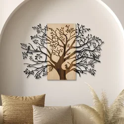 Sombra del Bosque -1 NaturalBlack Decorative Wooden Wall Accessory
