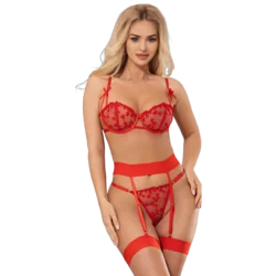 Komplet podvezi Red Desire, M-L
