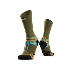 X-BIONIC Hike Perform Crew nogavice, olive (EU 39-41)