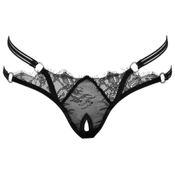 Cottelli Crotchless String 2322250 Black S/M