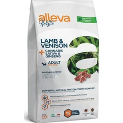 ALLEVA Suva hrana za odrasle pse malih rasa Holistic jagnjetina i divljač sa industrijskom konopljom i žen šenom 2kg