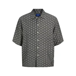 JACK & JONES Srajca svetlo bež/črna