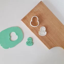 KREATIVNI SLATKIŠI Modla za kolače i ukrase Pilence u ljusci od jaja modla, 10 cm, Bela