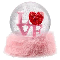 Takk flaky plush snežna kugla 10cm ljubav ( 701017 )