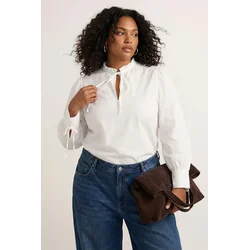 Trendyol Curve Ženska bluza Tbbss26Af00020, Krem