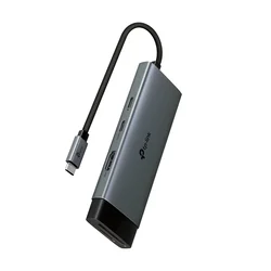 TP-Link UH7020C USB-C vozlišče 7v1 (2x USB3.2Gen1, 1xUSB-C3.2Gen1, 1xHDMI, 1xSD, 1xmicroSD, PD 100W)