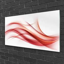 tulup.si Slika na steklu Red abstrakcija graphics 120x60 cm 2 obešalnika