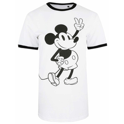 Disney Mickey Peace ženska majica s kratkim rukavima, XL, bijela