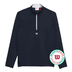 Moški pulover Wilson  M Elevate Performance 1/2 Zip Navy XL