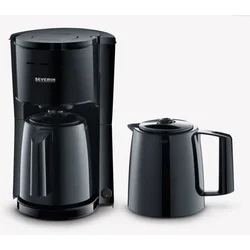 Severin KA9307 filter kavni aparat z 2 termo vrčema, 1000 W, črn