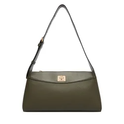 Ročna torba Calvin Klein Mix Media Shoulder Bag LV04F3886G Temno zelena