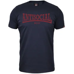 011Shop Muška majica kratkih rukava Antisocial, Teget