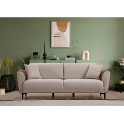 Atelier del Sofa Trosed na razvlačenje Aren 85x85x215cm Bež-Cimet