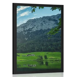 Plakat življenje v gorah - 40x60 no frame