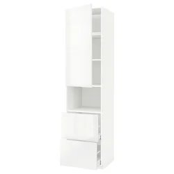 METOD / MAXIMERA Vis.elem.mikrotal. s vratima/2fioke, bela/Ringhult bela, 60x60x240 cm