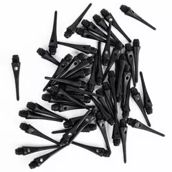 Plastični vrhovi za strelice za pikado (soft tip) 50 komada crni