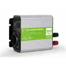 Gembird 12V Auto inverter DC/AC 300W+USB port EG-PWC300-01