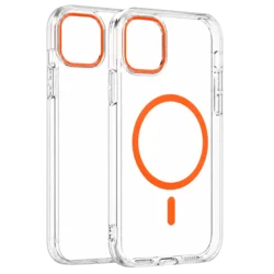 Transparent Color Ring MagSafe maska za iPhone 13 – Narandžasta