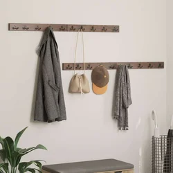 Vješalica Smeđa 60 x 7 x 8 cm Čvrsto drvo iz reciklaže