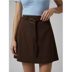 Sinsay - Mini suknja sa pletenim kaišem - dark grey jeans