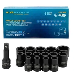 Iloforce Set udarnih nastavkov 1/2 16 kosov.