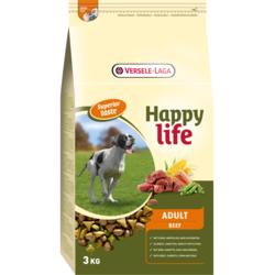 Happy Life hrana za pse Adult Beef 3kg