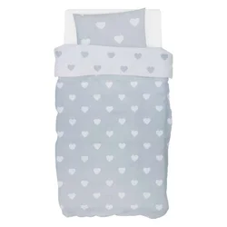 BUBABA by FreeON® Posteljina 6-dijelna, Sivo srce