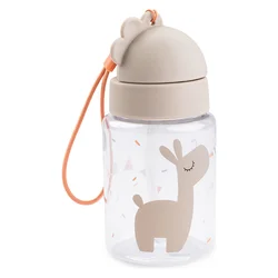 Done by Deer steklenička s slamico, 280 ml celebration sand