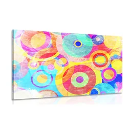 Slika krogi polni barv - 120x80